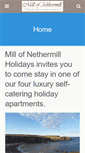Mobile Screenshot of nethermillholidays.co.uk
